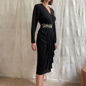 Rimini Black Long sleeve dress